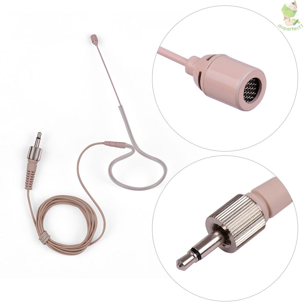 Lightweight Single Ear-Hook Condenser Microphone Mic 3.5mm Plug for Smartphone DSLR Camera Camcorder Computer PC Laptop   Came-6.5