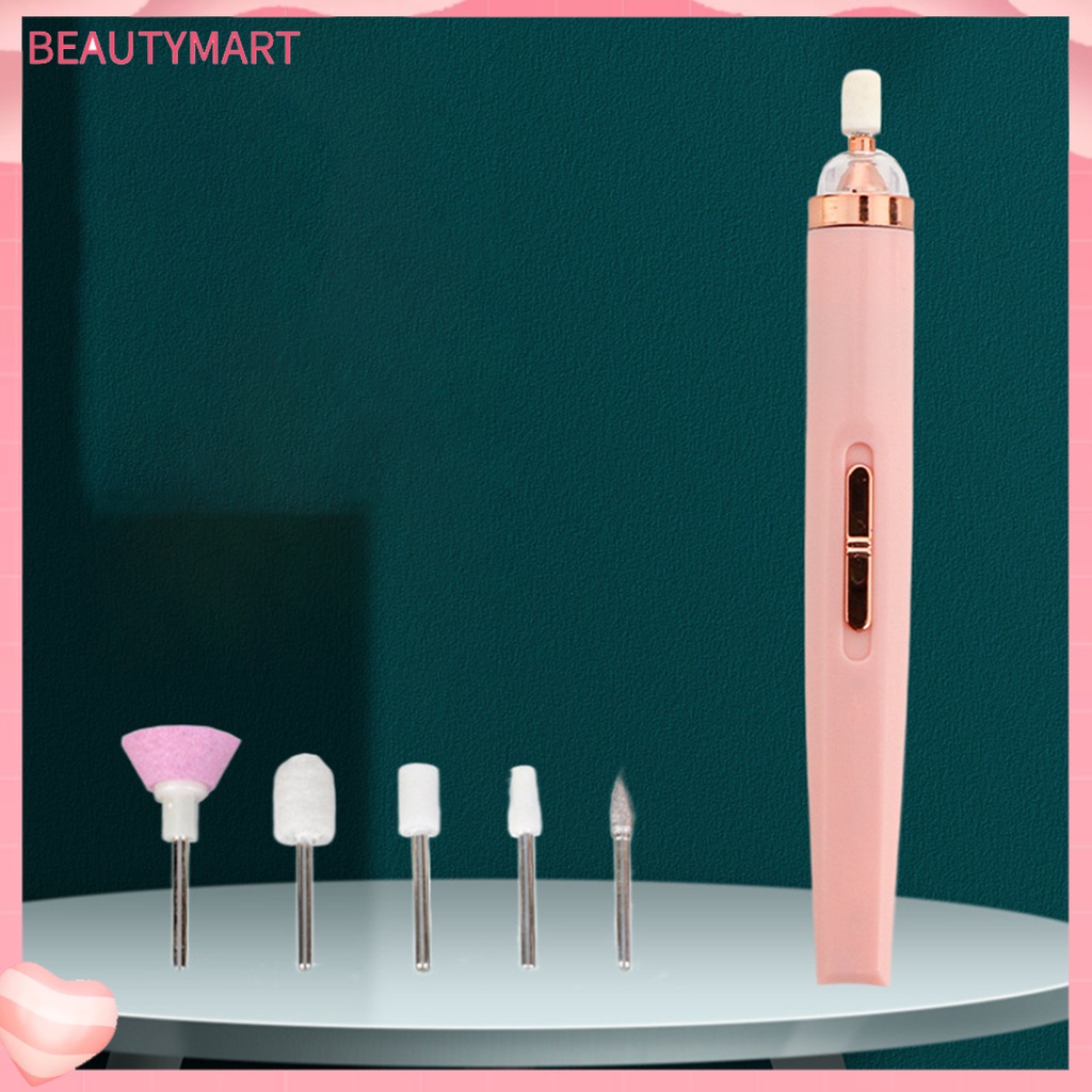 1 Bộ Máy Mài Móng Tay Loại Bỏ Da Chết Tiếng Ồn Thấp Tốc Độ Cao Kèm Mũi Khoan Chuyên Dụng Cho Salon Làm Móng