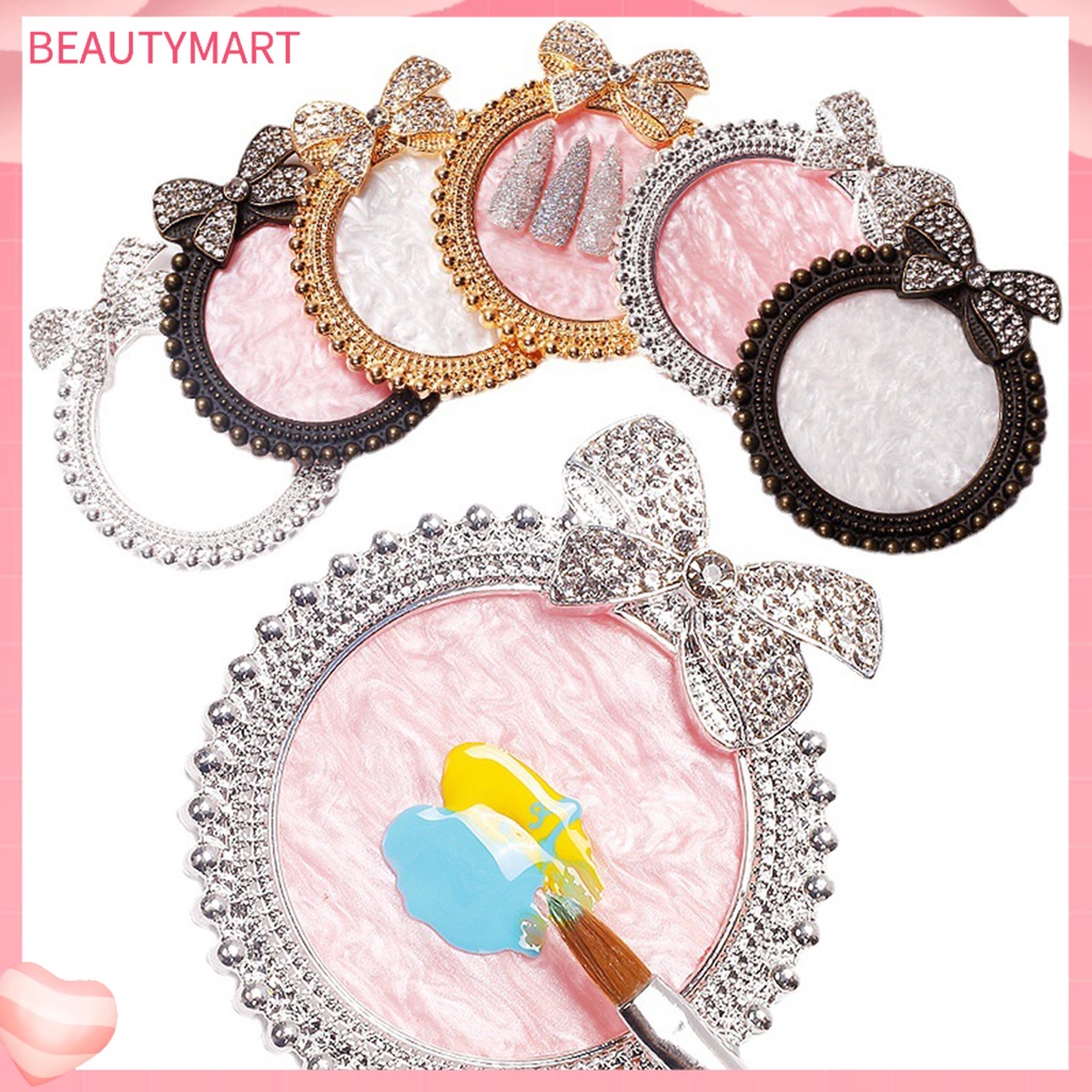 Khay Đứng Trưng Bày Lọ Sơn Móng Tay Hình Nơ Đính Kim Cương Giả Phong Cách Retro