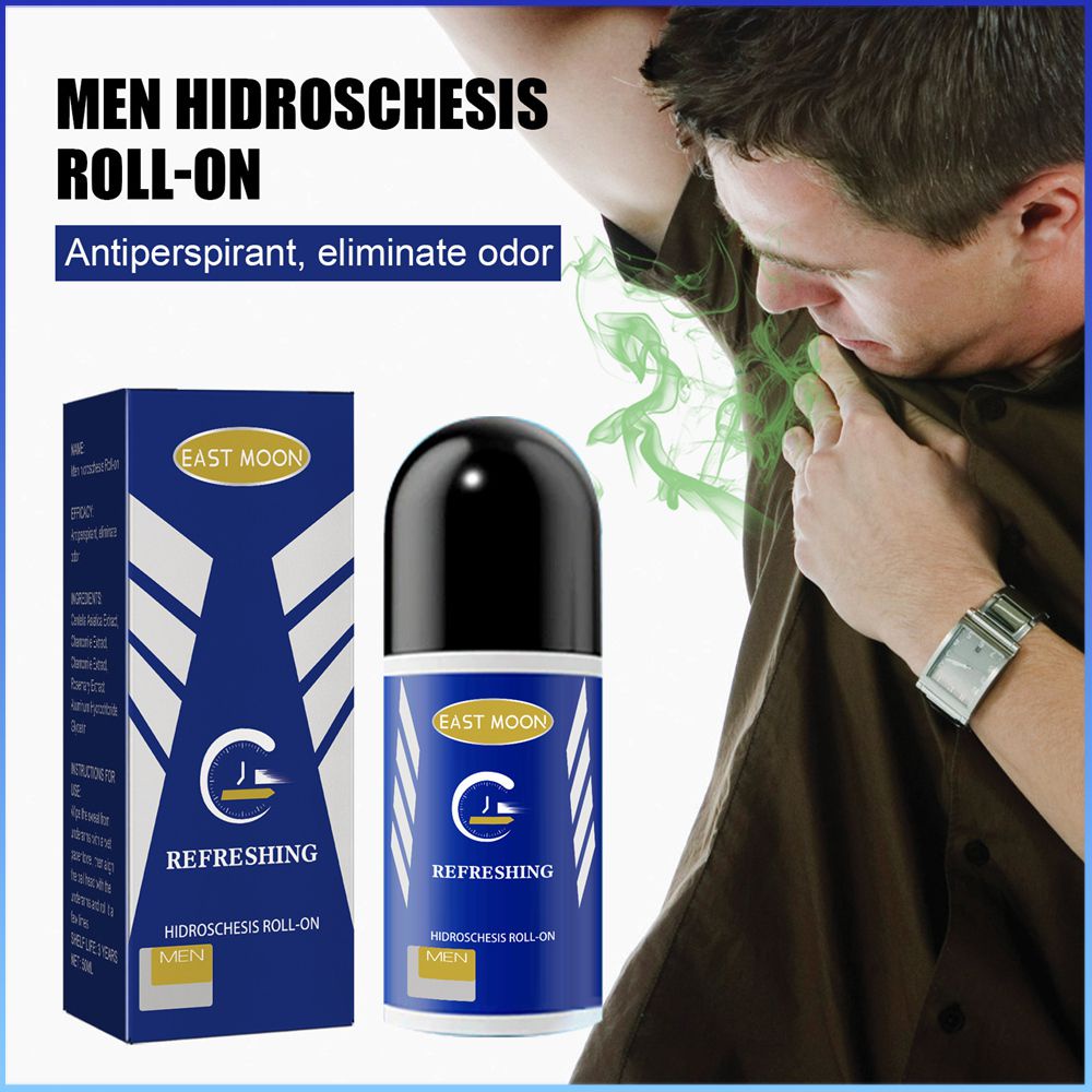 ⚡⚡COD EAST Moon men nách chất chống mồ hôi lăn Bóng Khử Mùi hạt giảm mùi cơ thể di động chống mồ hôi làm mới lâu dài khử mùi thảo dược chiết xuất cho nam chăm sóc cơ thể