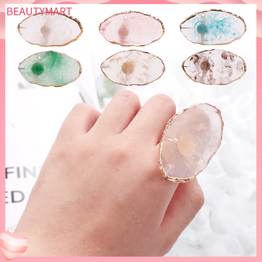 Bảng Pha Màu Sơn Móng Tay Bằng Resin Bền Dễ Vệ Sinh Đa Năng Có Thể Tái Sử Dụng