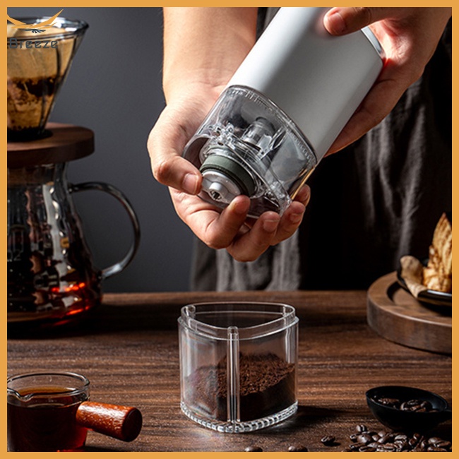 Máy Xay Cà Phê Tự Động Bằng Điện Trong Suốt Đa Năng Tùy Chỉnh Kích Thước Nhỏ Gọn Tiện Dụng