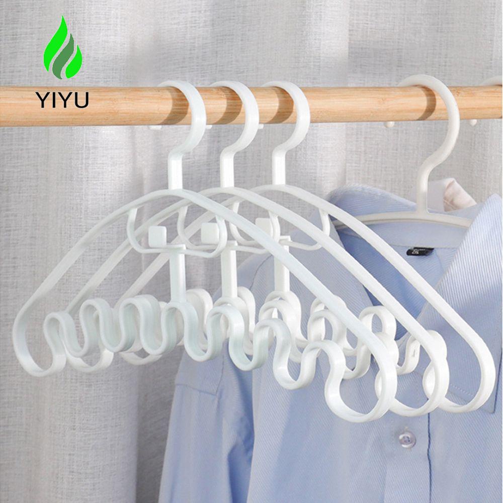 YIYU 1 Móc Treo Quần Áo Bằng Nhựa PP Chống Trượt Tiện Dụng