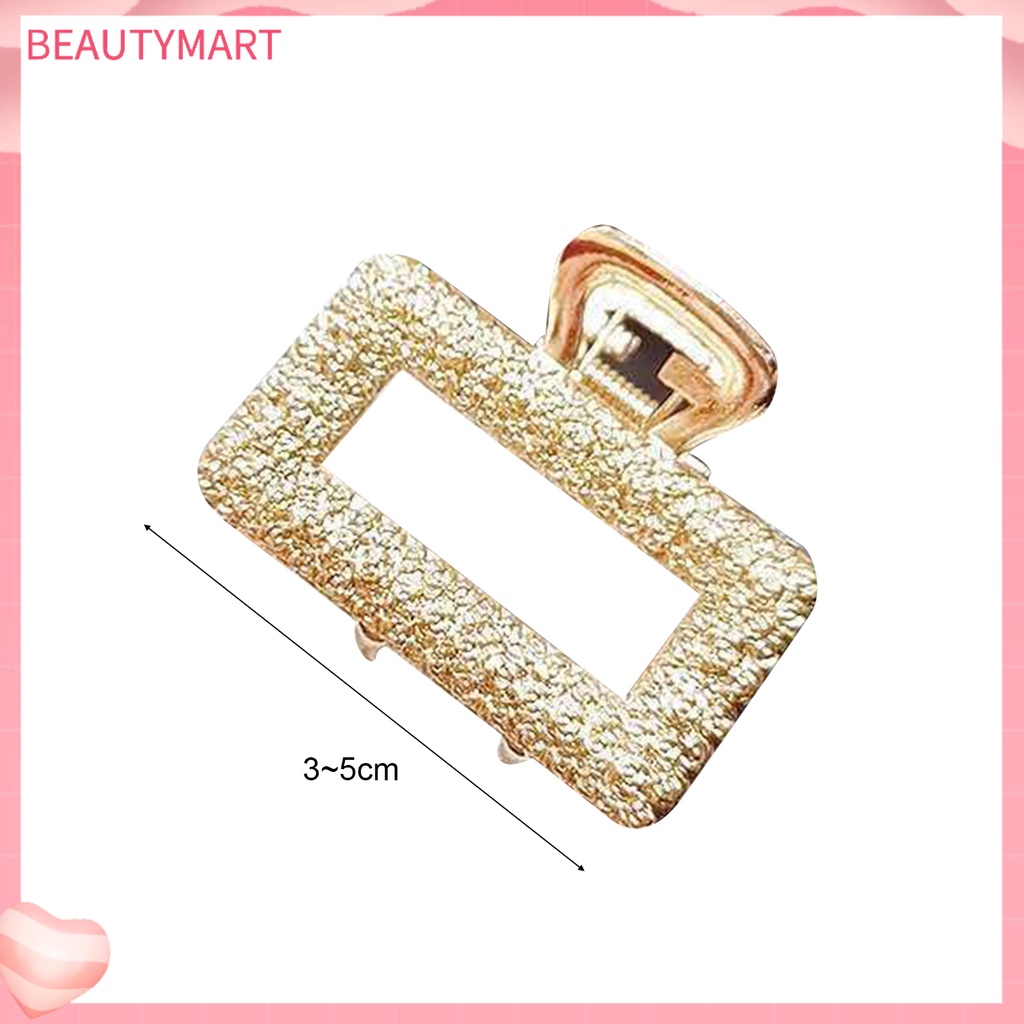 [beautymart] Kẹp Tóc Đa Phong Cách Bằng Hợp Kim Hình Nơ / Chữ Nhật / Trái Tim / Mặt Trăng / Elip Đơn Giản Sáng Bóng Thanh Lịch Cho Nữ