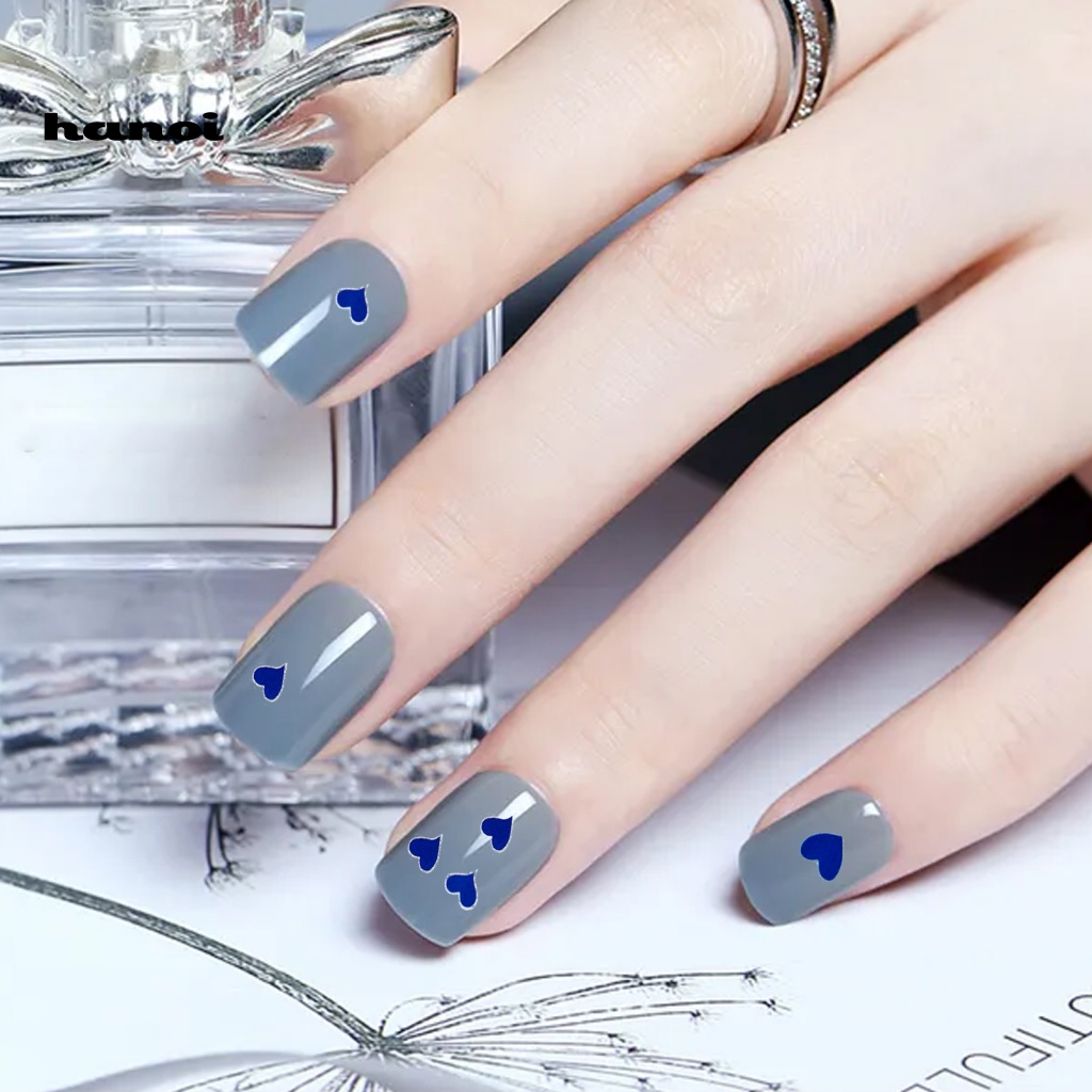 Miếng Dán Móng Tay Tự Dính Thoáng Khí Họa Tiết Ngôi Sao / Trái Tim Xinh Xắn