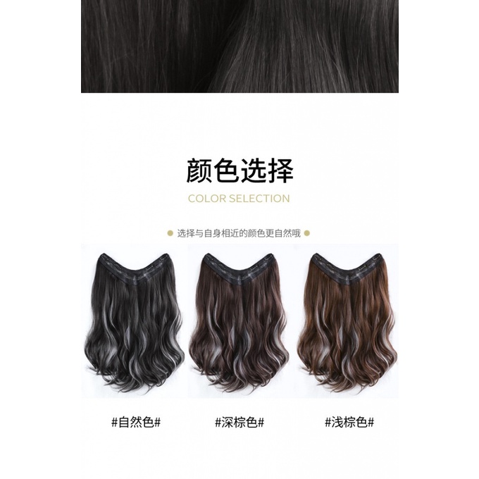 Tóc Giả Dài Xoăn Tàng Hình Không Đường May Thời Trang Cho Nữ