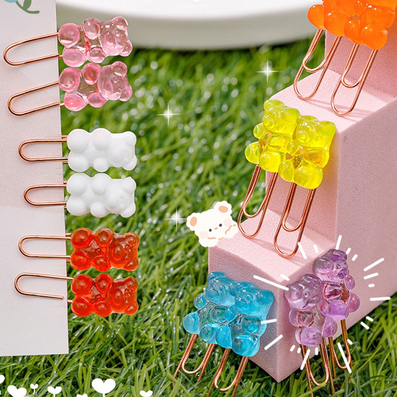 Kẹp Giấy Đa Năng Hình Gấu Hoạt Hình Dễ Thương