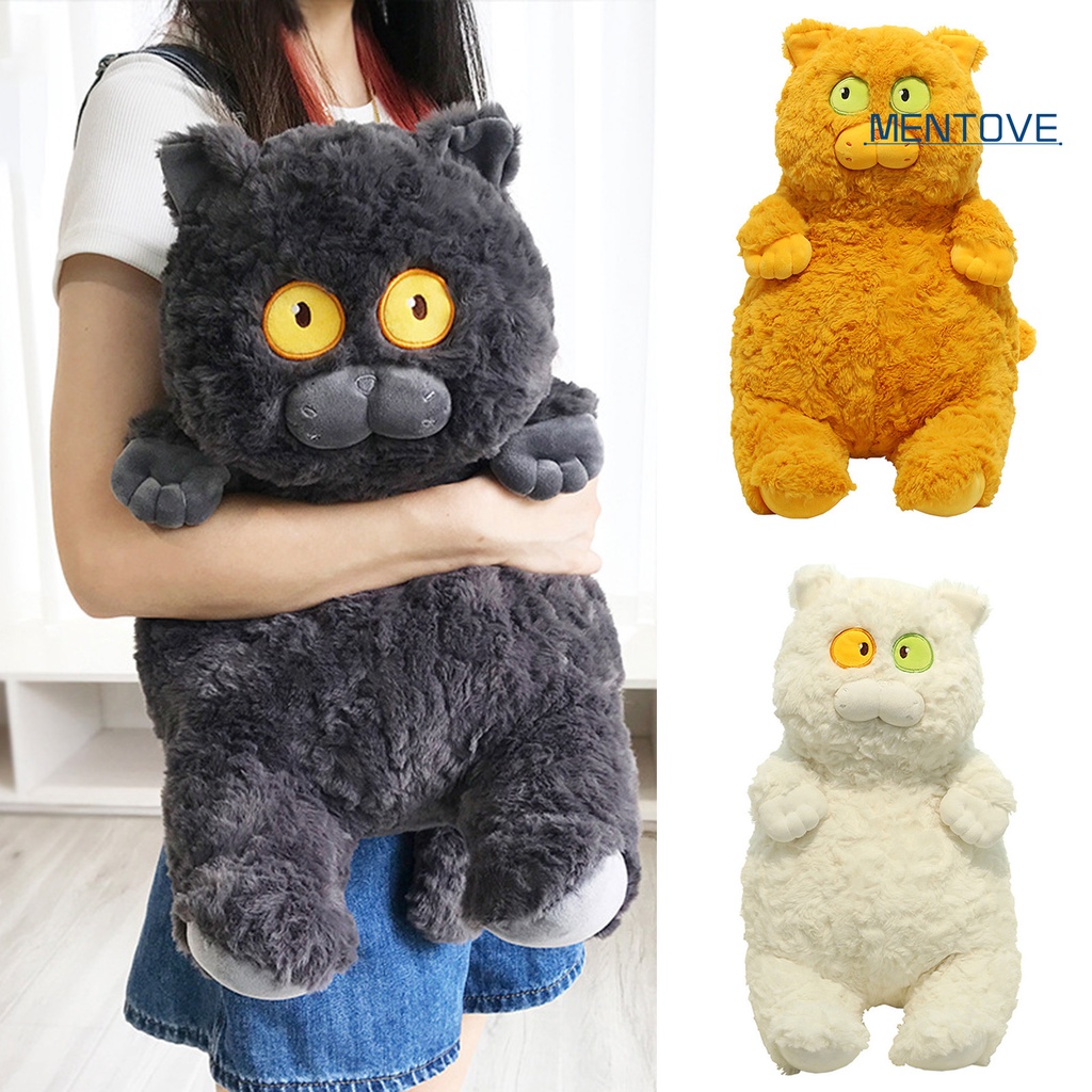 Đồ chơi nhồi bông Hình Mèo Mắt To 40cm Mềm Mại Trang Trí Nhà Cửa