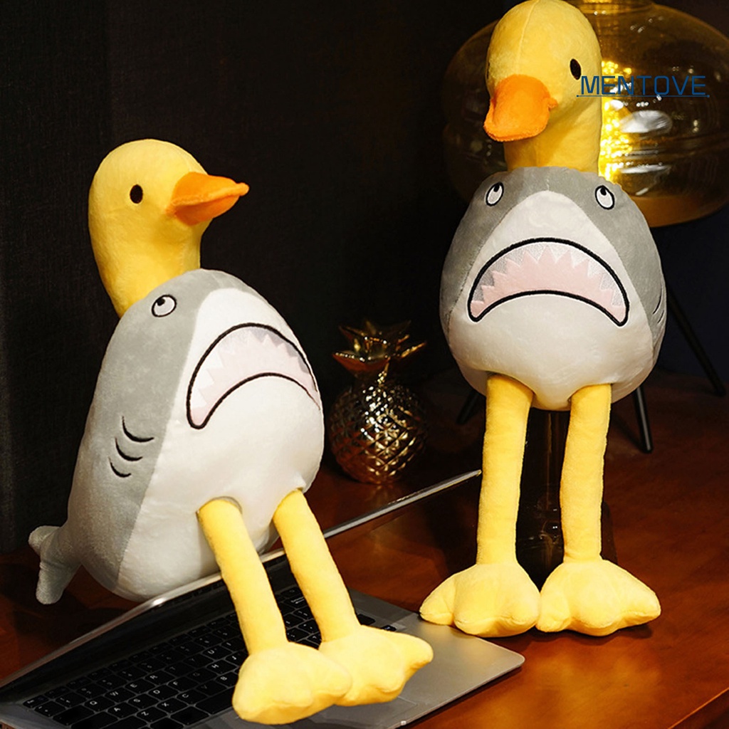 Thú Nhồi Bông Hình Cá Mập / Vịt Hoạt Hình Đa Năng Dễ Thương Trang Trí Nhà Cửa