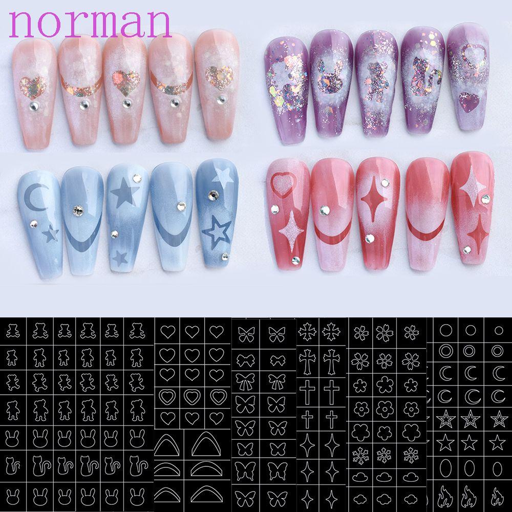 Khuôn Trang Trí Móng Nghệ Thuật Dạng Trượt Thời Trang DIY