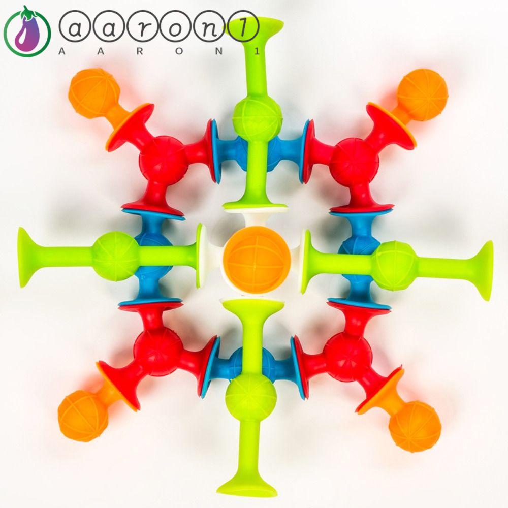 Aaron1 Bộ Đồ Chơi Fidget Spinner Diy Hình Phi Tiêu Có Giác Hút Mềm Hình Động Vật