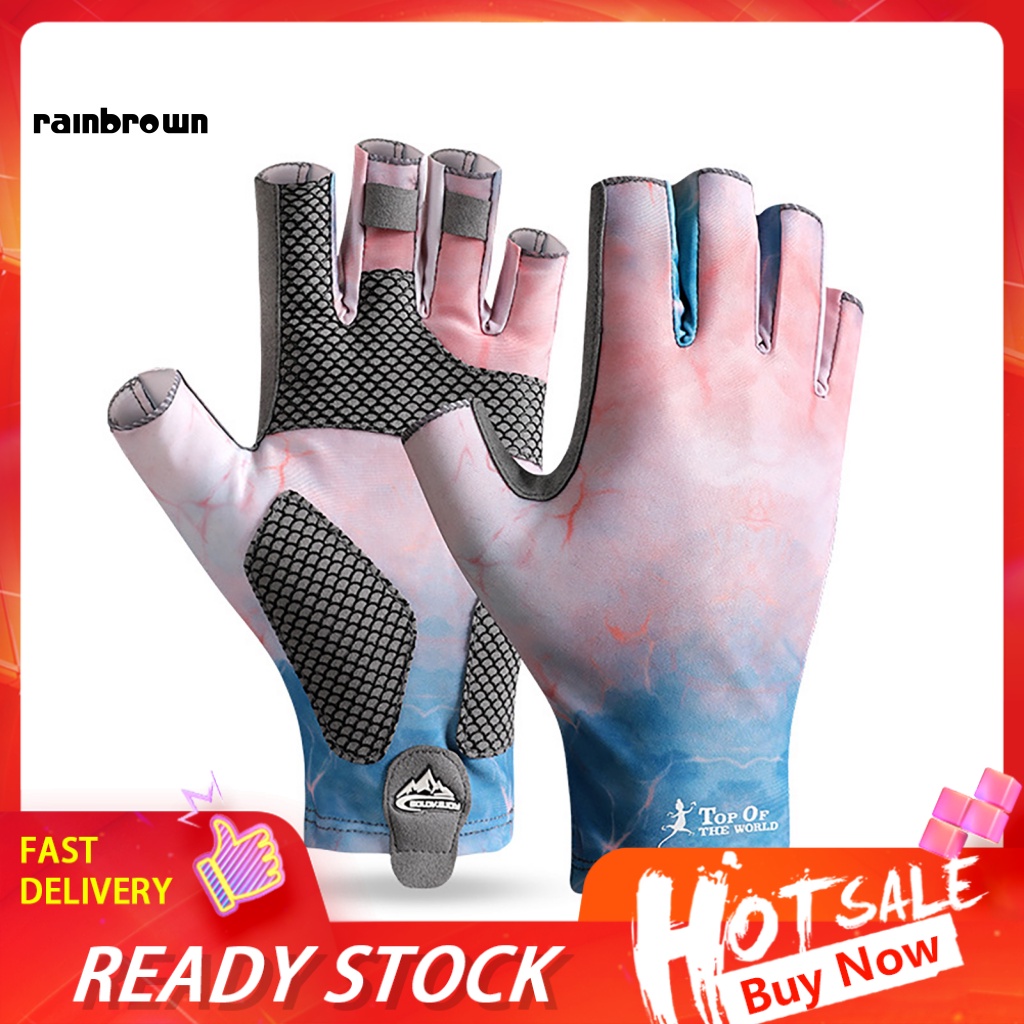 1 Đôi Găng Tay Thể Thao Nửa Ngón Chống Trượt Hấp Thụ Sốc Cho Nam