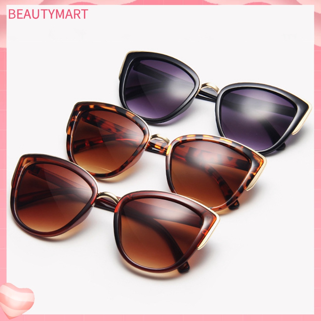 Kính Mát Gọng Mắt Mèo Dày In Họa Tiết Da Báo Kiểu Vintage Thời Trang Cho Nữ