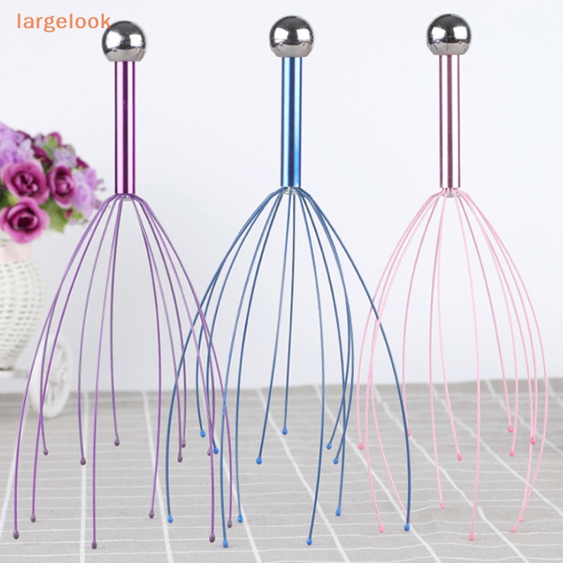 1 Dụng Cụ Mát Xa Đầu Với 12 Ngón Tay Giúp Giảm Căng Thẳng Và Thư Giãn Da Đầu