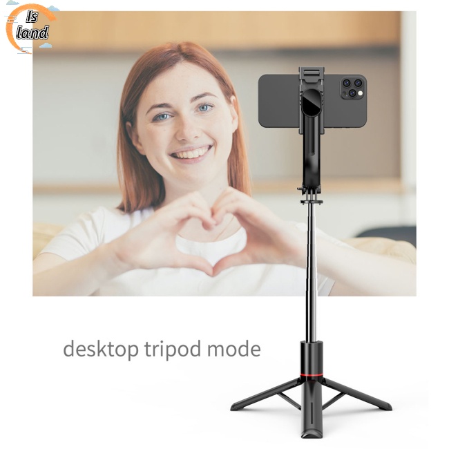 [IS] L13] Gậy Chụp Ảnh Selfie Cầm Tay Kết Nối Bluetooth Có Thể Tháo Rời Cho Điện Thoại