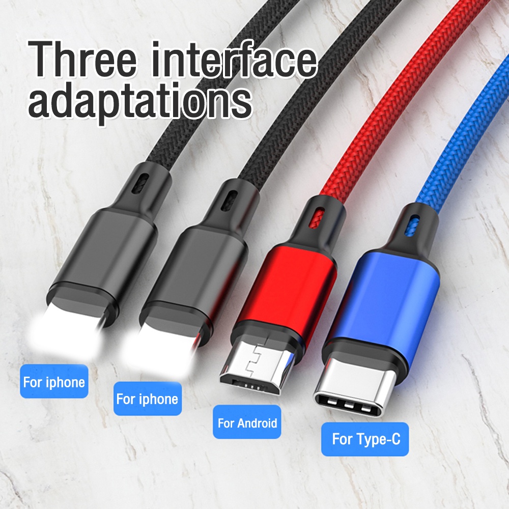 SAMSUNG Dây Cáp Sạc Nhanh 4 Trong 1 Đa Năng 4 Trong 1 Cho iphone