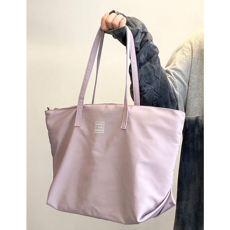 Túi Xách Nylon Sức Chứa Lớn Đơn Giản Cho Nữ