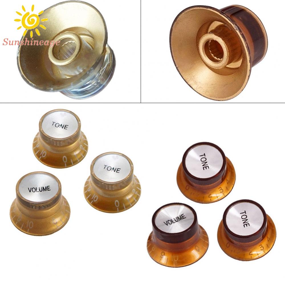 Set 3 Núm Điều Chỉnh Âm Lượng 1 / 2 Tông Cho Đàn Guitar Bass