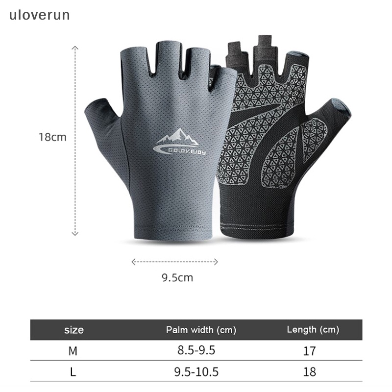 Găng Tay Thể Thao Hở Ngón Thoáng Khí Chống Trượt Trọng Lượng Nhẹ