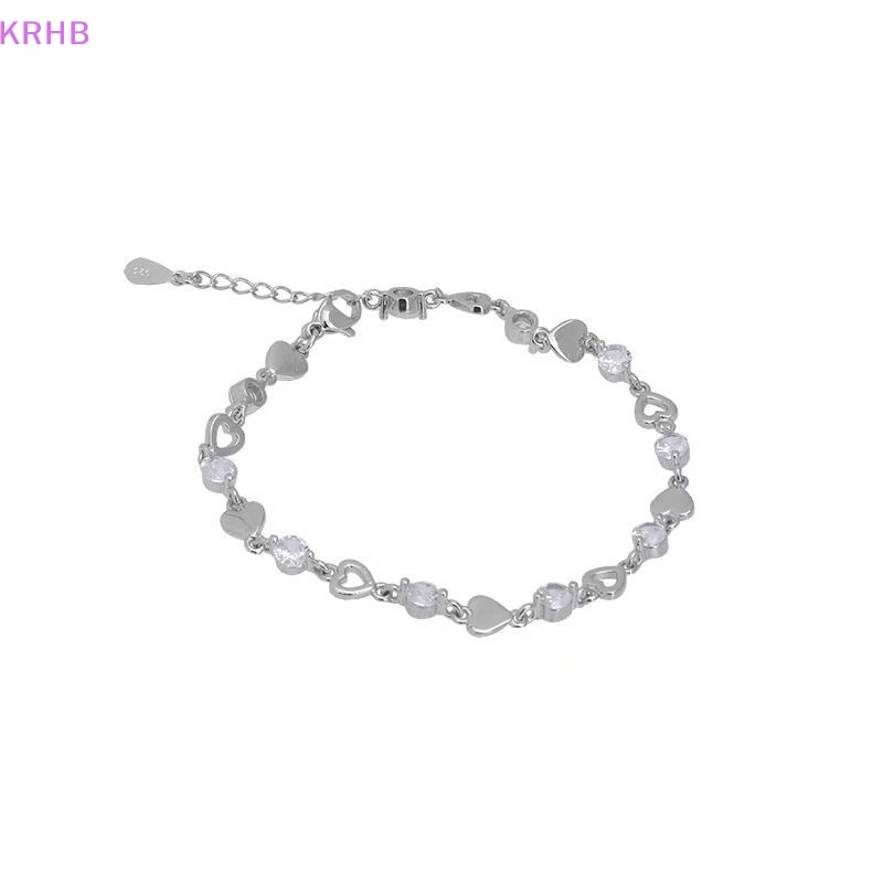 Vòng Tay Nữ Đính Đá Zircon Lấp Lánh Phong Cách Hàn Quốc Mới