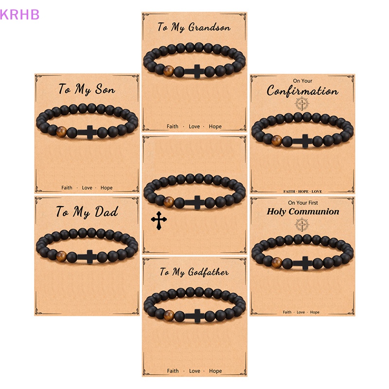 Vòng Tay Chuỗi Hạt Đá Nham Thạch Màu Đen Thời Trang Cho Cặp Đôi Mới