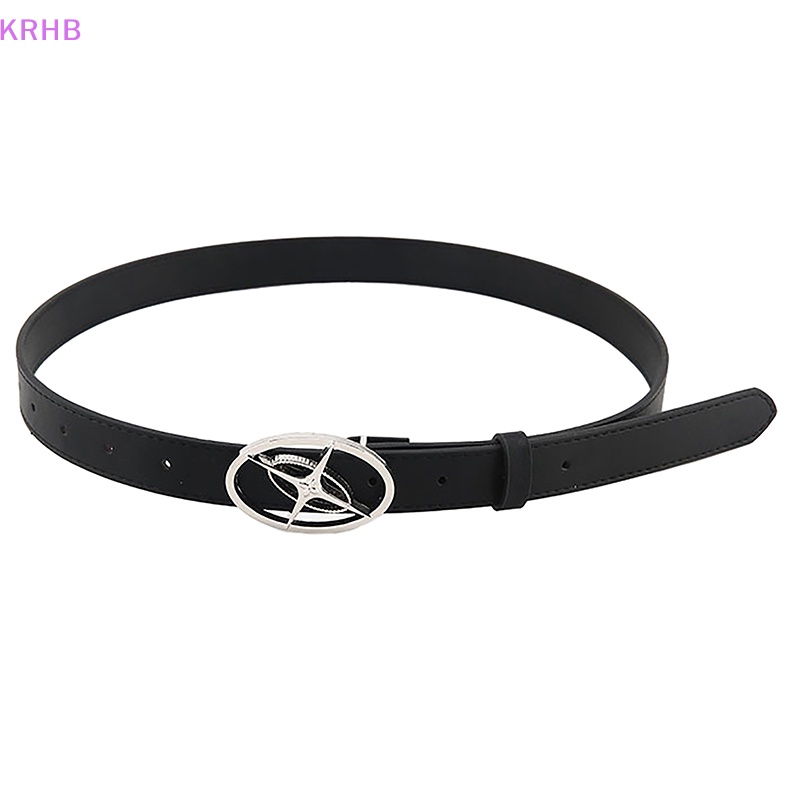 Thắt Lưng Da Khóa Kim Loại Hình Ngôi Sao Phong Cách Gothic Thời Trang Cho Nam Và Nữ Mới