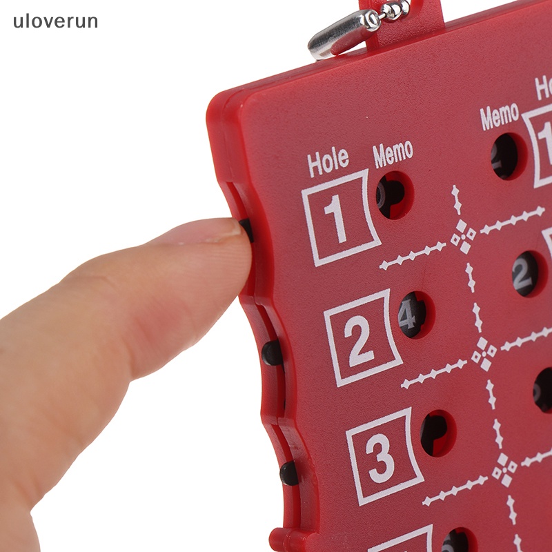 1 Thẻ Đánh Golf uloverun 18 Lỗ Kèm Móc Khóa Tiện Lợi