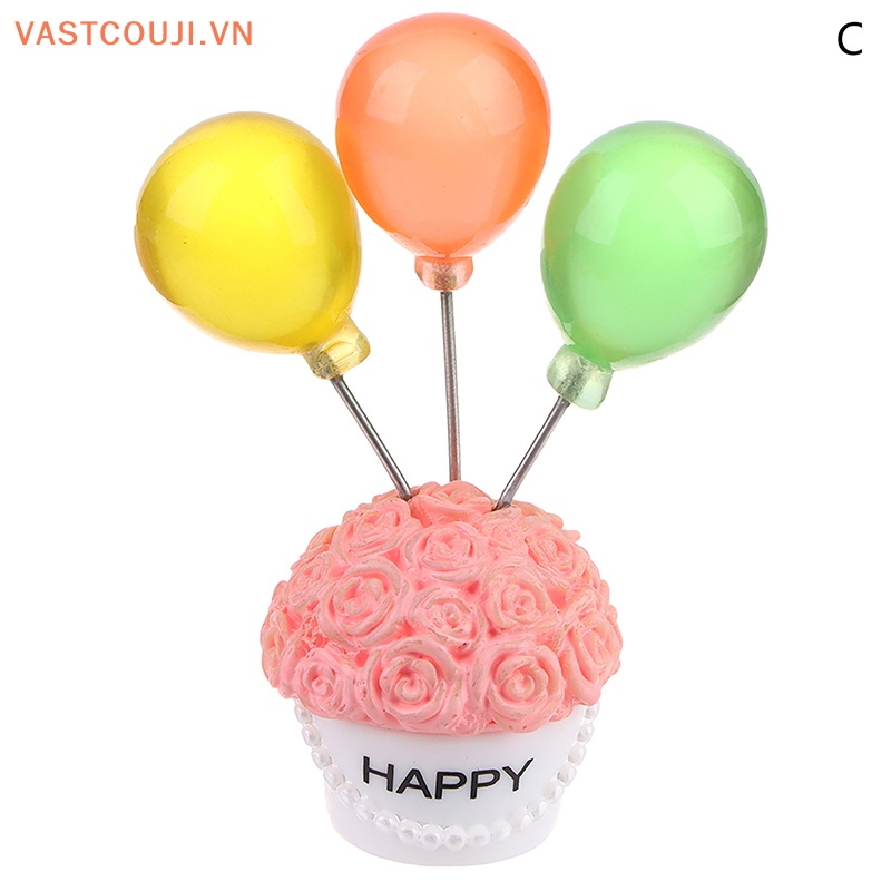 1 Bong Bóng Hoa Hồng Bằng Nhựa Resin Trang Trí Xe Hơi / Nhà Búp Bê