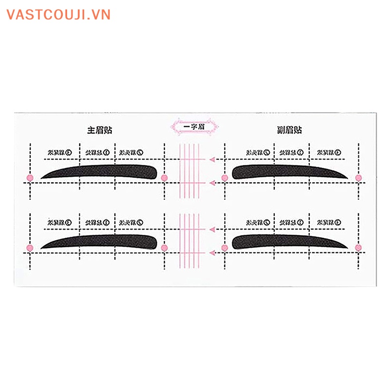 Bộ 12 Khuôn Vẽ Lông Mày Nhanh Chóng Tiện Dụng