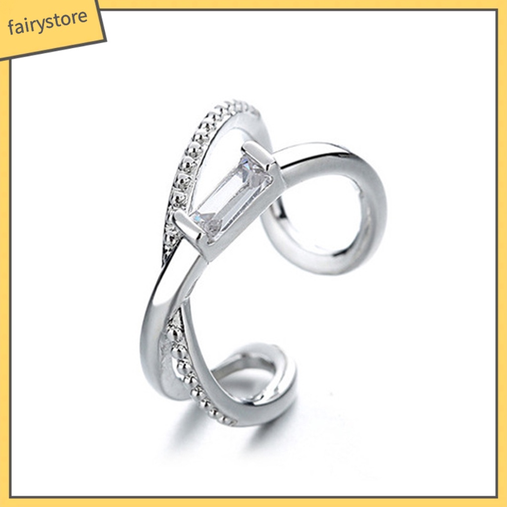 1 Khuyên Kẹp Vành Tai Không Cần Khoan Lỗ Dát Đá Giả Ngọc Trai Thời Trang Cho Nữ