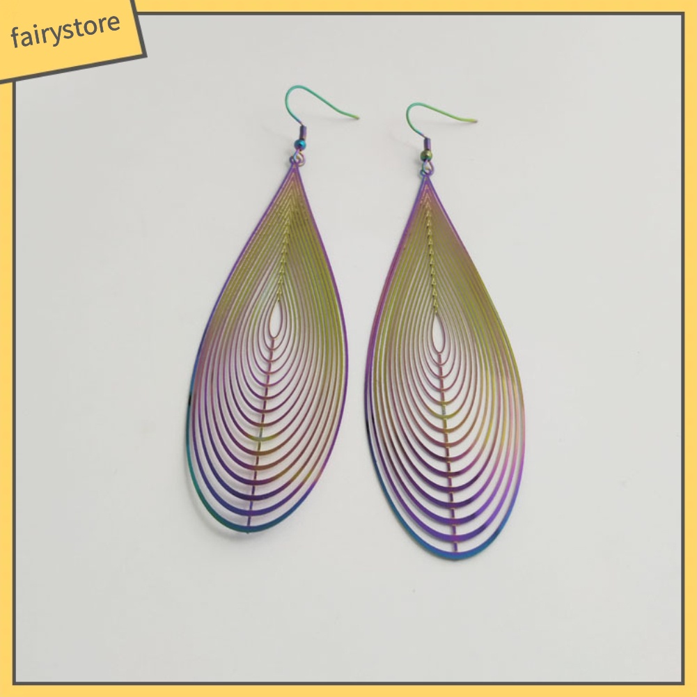 Bông Tai Hình Giọt Nước Nhiều Màu Thời Trang Dành Cho Nữ