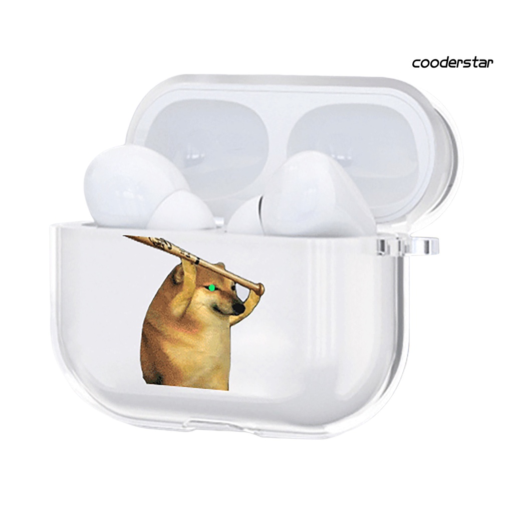 Vỏ Bảo Vệ Hộp Sạc Tai Nghe AirPods 1 / 2 / 3 / Pro Không Dây Chống Trầy Xước / Thấm Nước Họa Tiết Chú Chó Dễ Thương