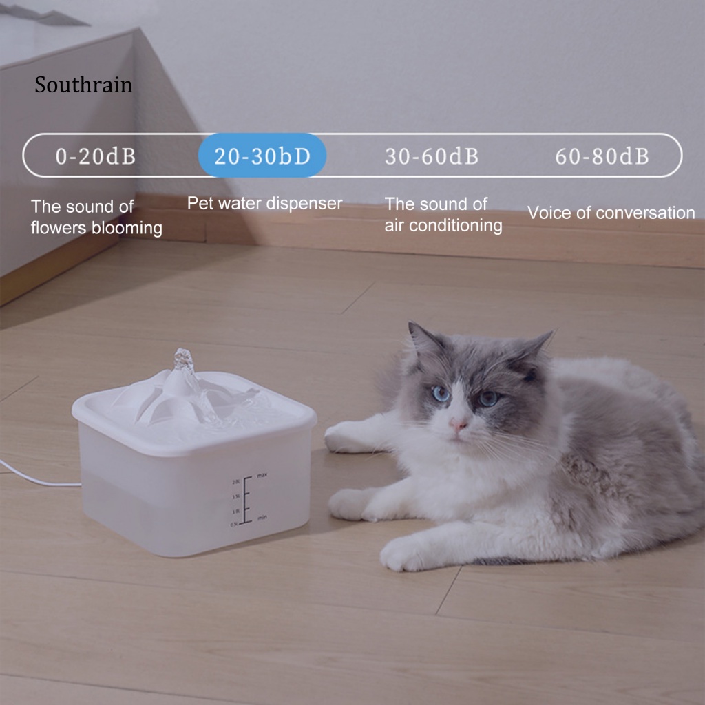 Đài Phun Nước Tự Động Dung Tích Lớn Có Thể Tháo Rời Cho Thú Cưng