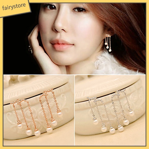 Bông Tai Đính Ngọc Trai Giả Thanh Lịch Dành Cho Nữ Charms