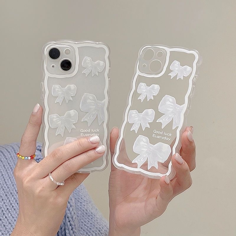 Ốp Điện Thoại TPU Mềm Trong Suốt Họa Tiết Sóng Biển Bảo Vệ Camera Cho Iphone 14 Plus 13 Pro Max 12 11 X Xs Xr 8 7