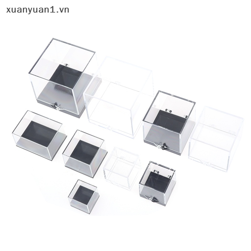 1 Hộp Đựng Tiền Xu Có Nắp Đậy Bằng Nhựa Trong Suốt Tiện Dụng