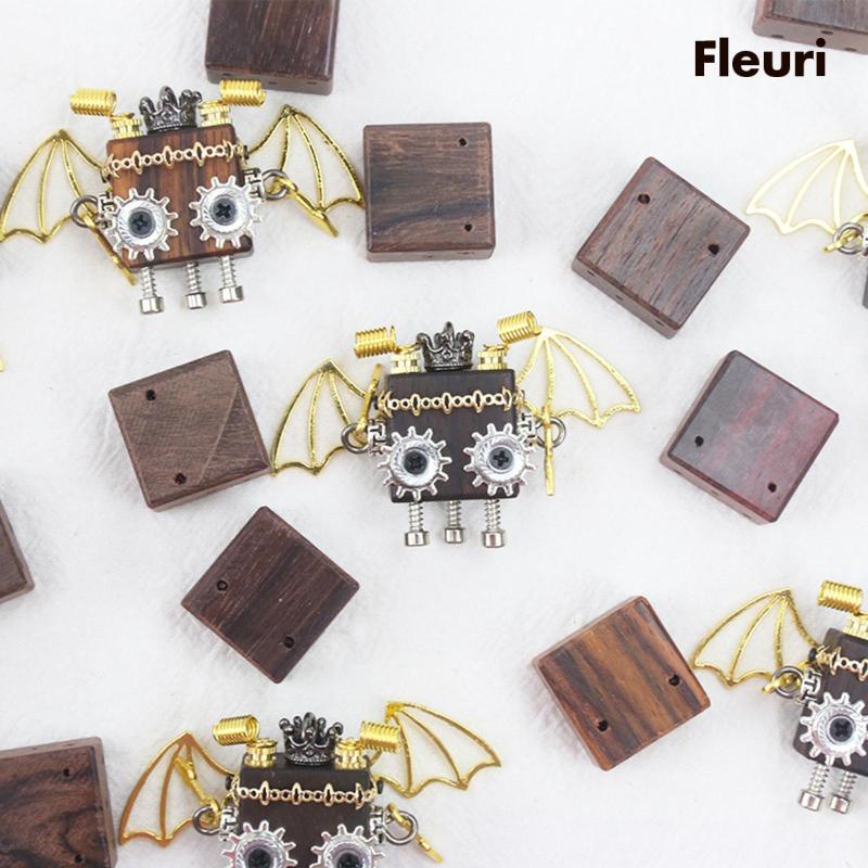 Bộ 3 Vật Liệu Tự Làm Vòng Tay / Móc Khóa Phong Cách Steampunk