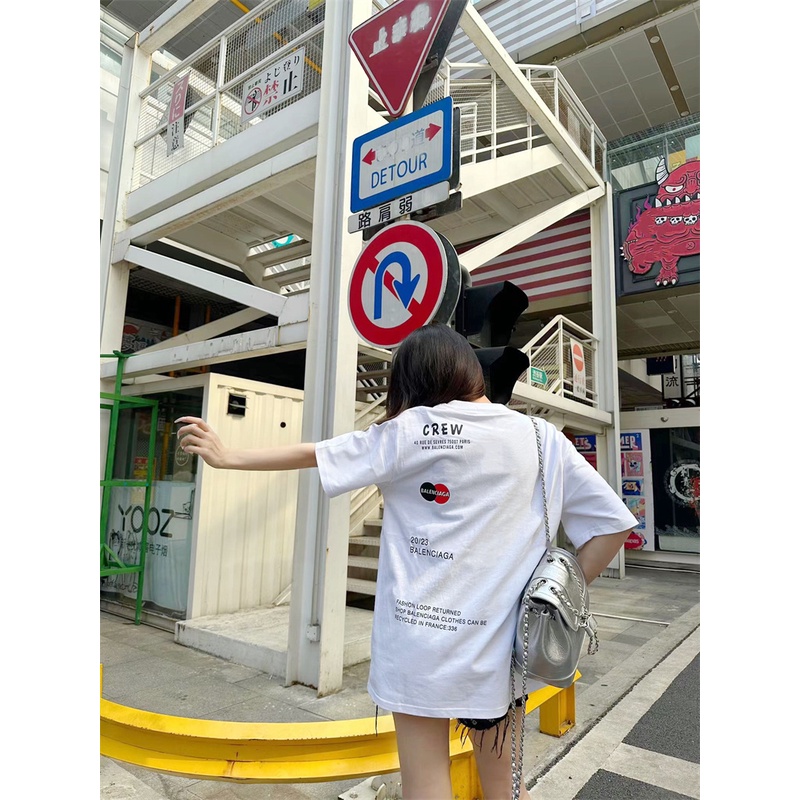 Áo Thun Ngắn Tay In LOGO Kiểu Cổ Điển Thời Trang Cao Cấp