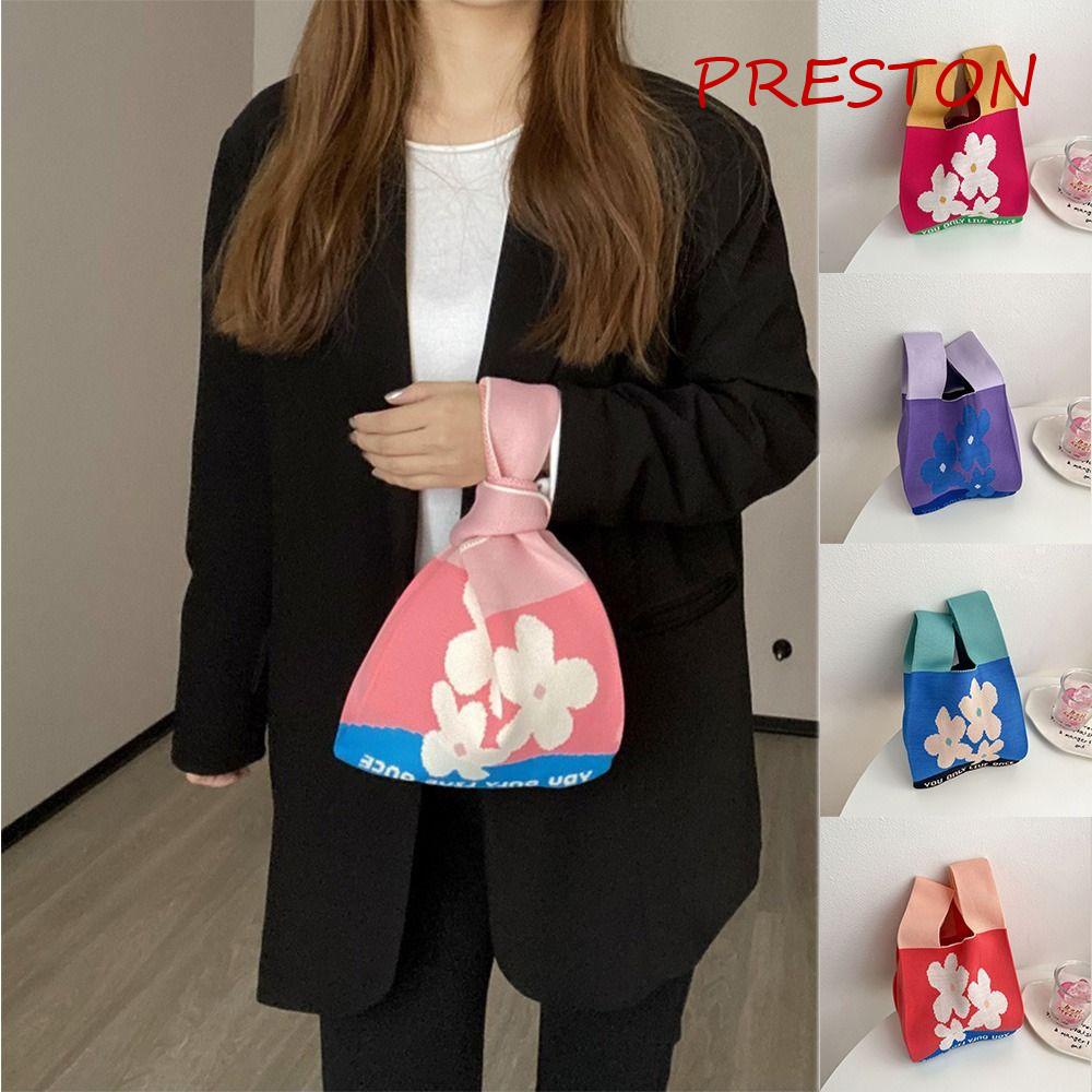 Preston Túi Xách Tote Đựng Mỹ Phẩm Dệt Thủ Công Thời Thượng Cho Nữ