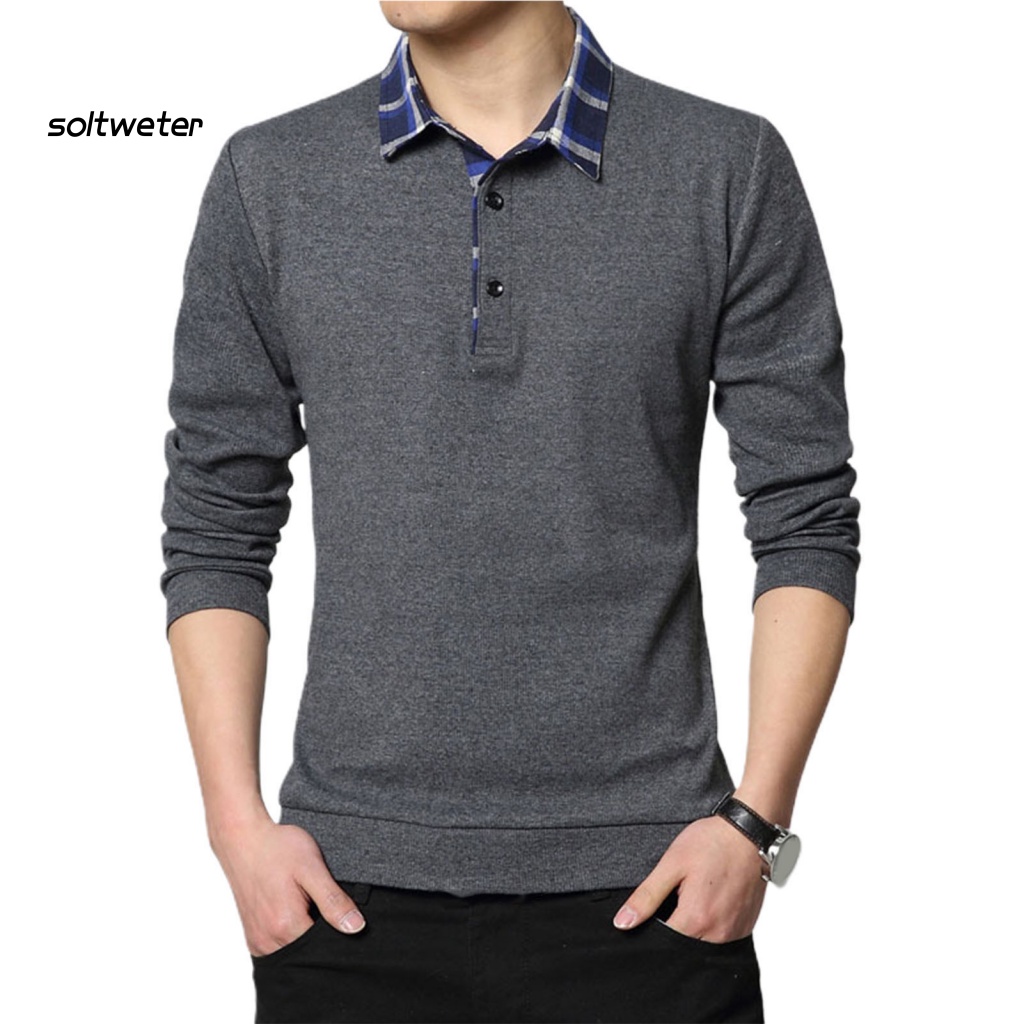 Áo Sơ Mi Cổ Bẻ Màu Sắc Tương Phản Họa Tiết Kẻ Sọc Thời Trang Mùa Xuân Cho Nam