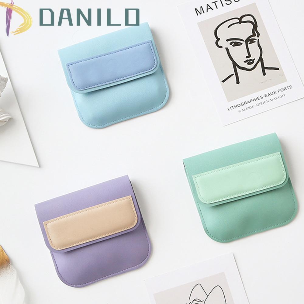 Danilo Ví Da Đựng Tiền Xu Son Môi Trang Sức Du Lịch Tiện Lợi|Giá Đỡ Tai Nghe Bằng Silicon Mềm Nhiều Màu