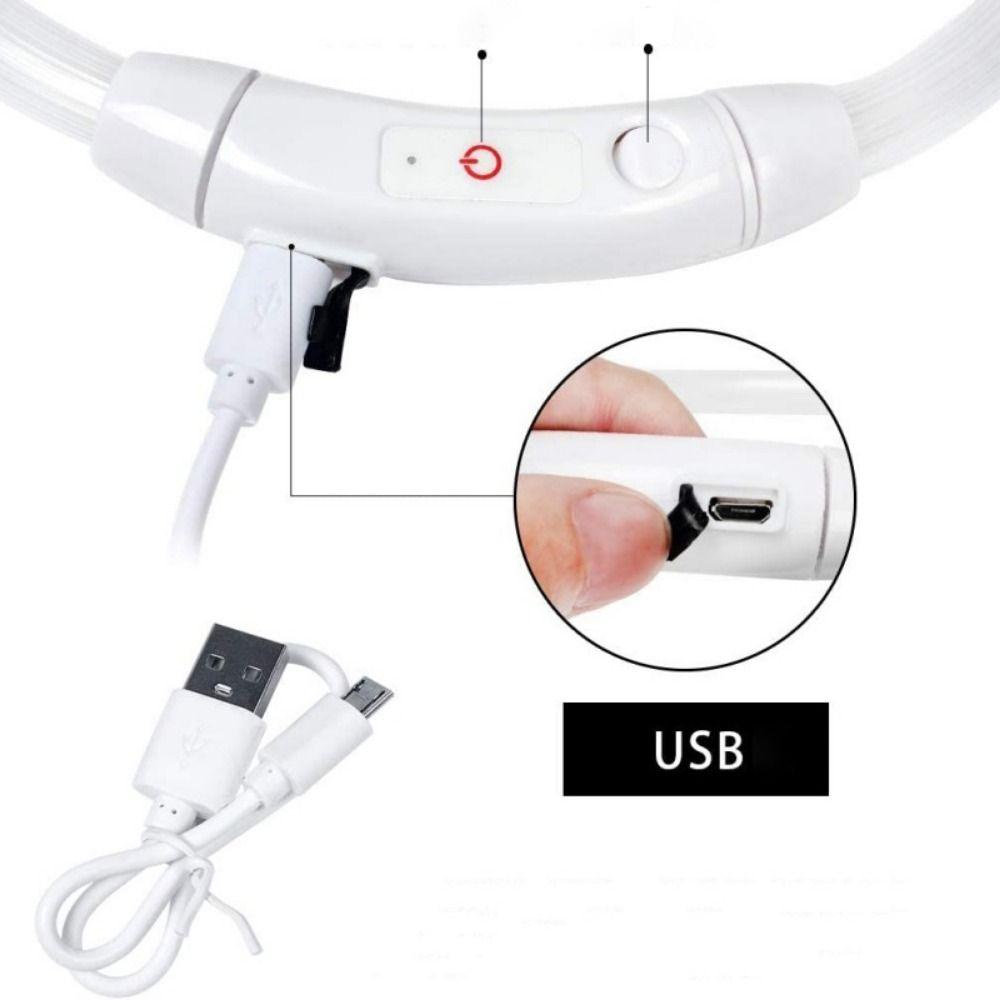 LET Vòng Cổ ĐèN Led SạC USB Cho Thú Cưng