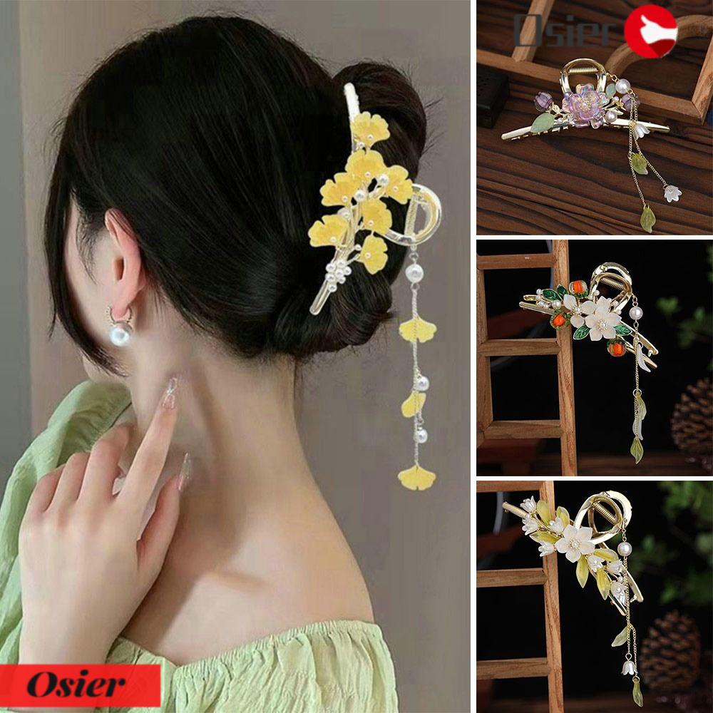 Kẹp Tóc Tua Rua Hình Cá Mập / Bướm / Cá Mập 1 Cái Cho Nữ