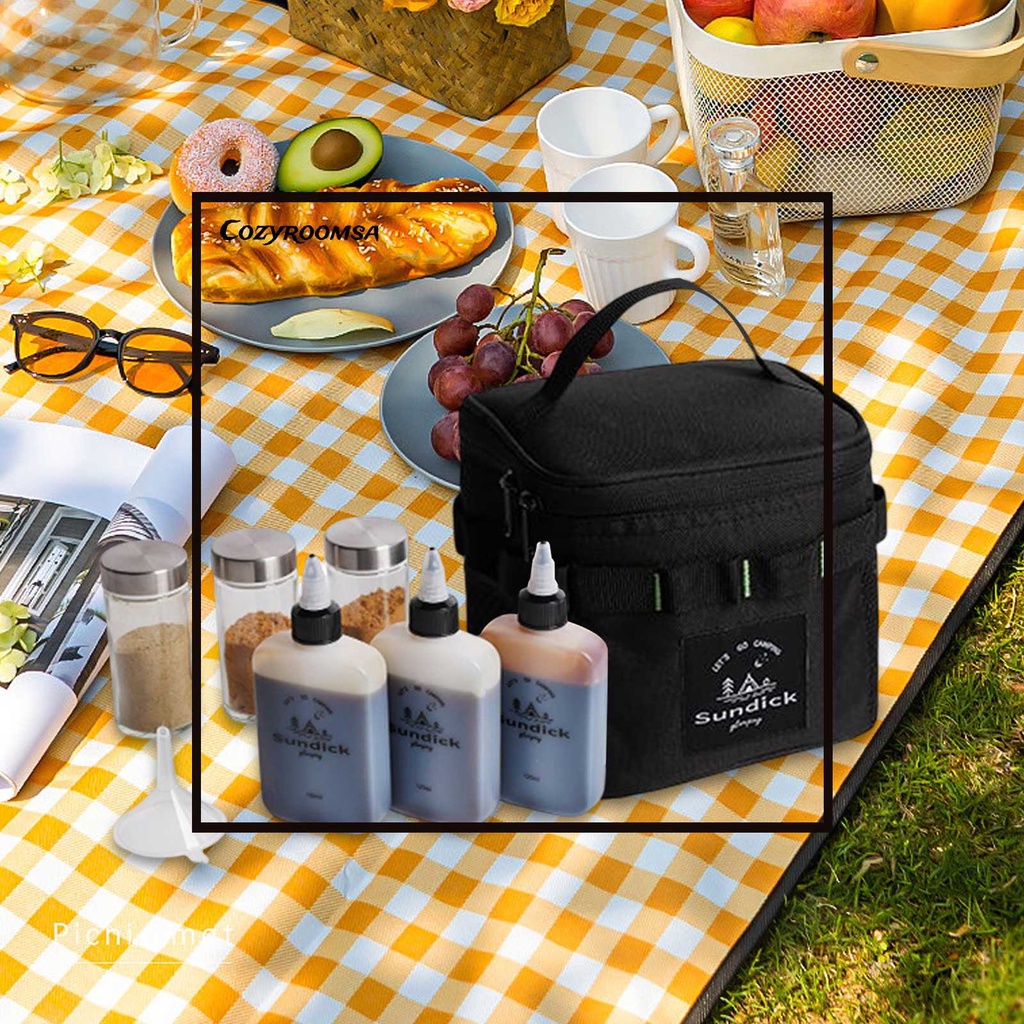 Hộp Đựng Gia Vị Kèm Túi Đựng Tiện Dụng Cho Các Hoạt Động Ngoài Trời