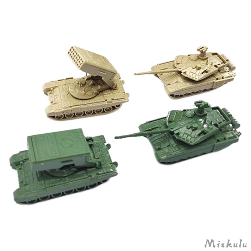 4 Mô Hình Xe Tăng Tên Lửa Tỉ Lệ 1 / 144 Trang Trí