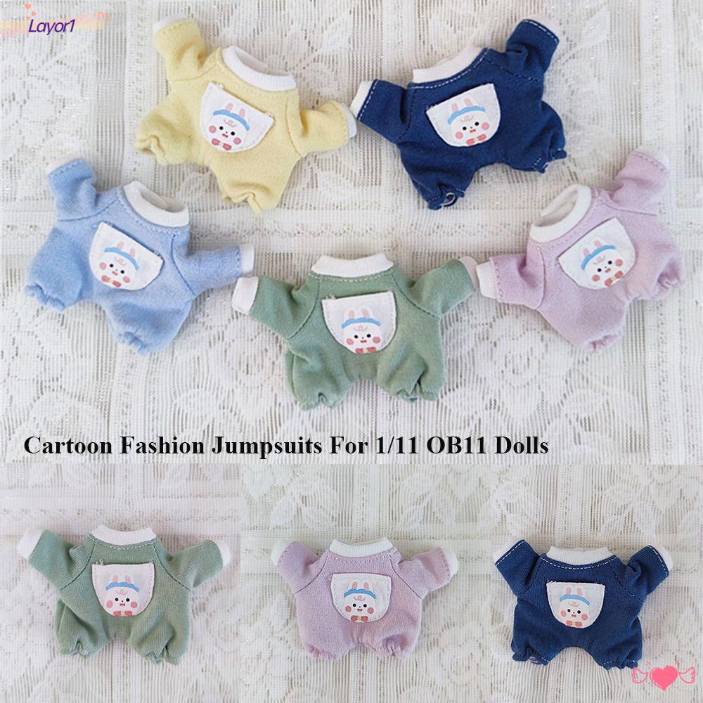 Bộ Áo Liền Quần Có Mũ Trùm Thời Trang LAYOR1 Cho Búp Bê 1 / 12BJD 1 / 11 Ob11