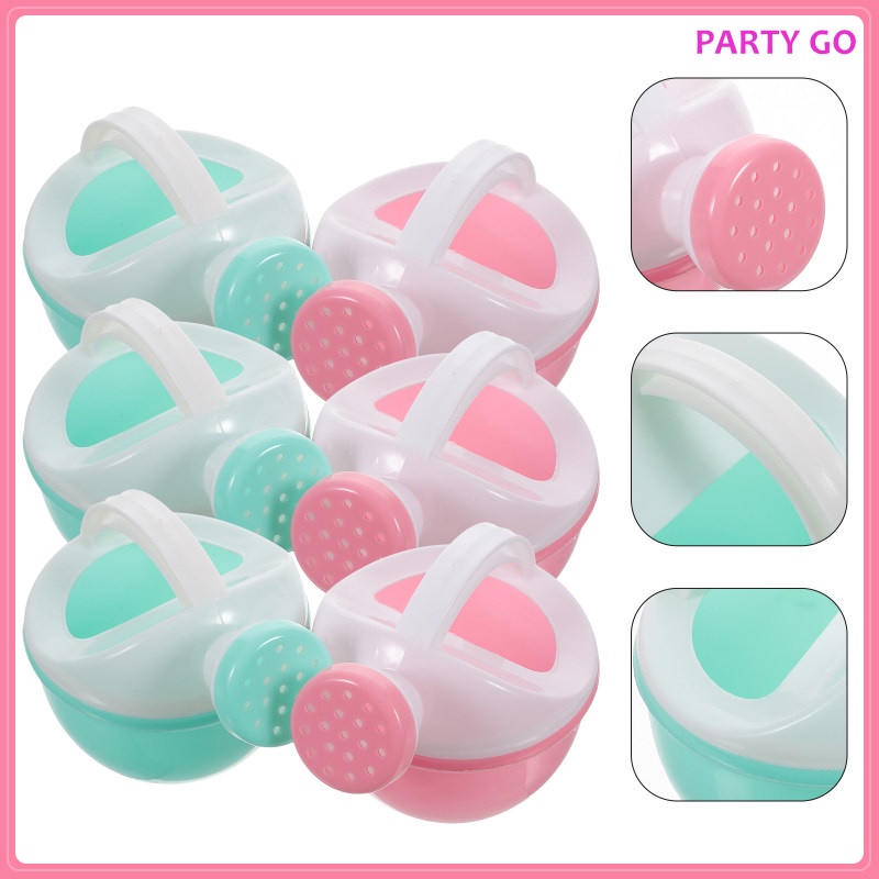 Set 6 Bình Nước Đồ Chơi Bằng Nhựa 11x8x7.5cm Cho Bé