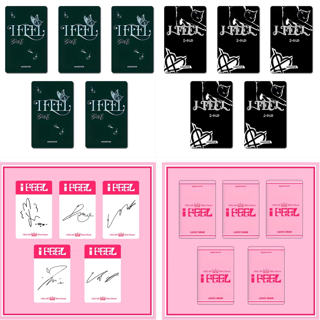 Set 5 Tấm Ảnh Lomo Card I-DLE Album I FEEL