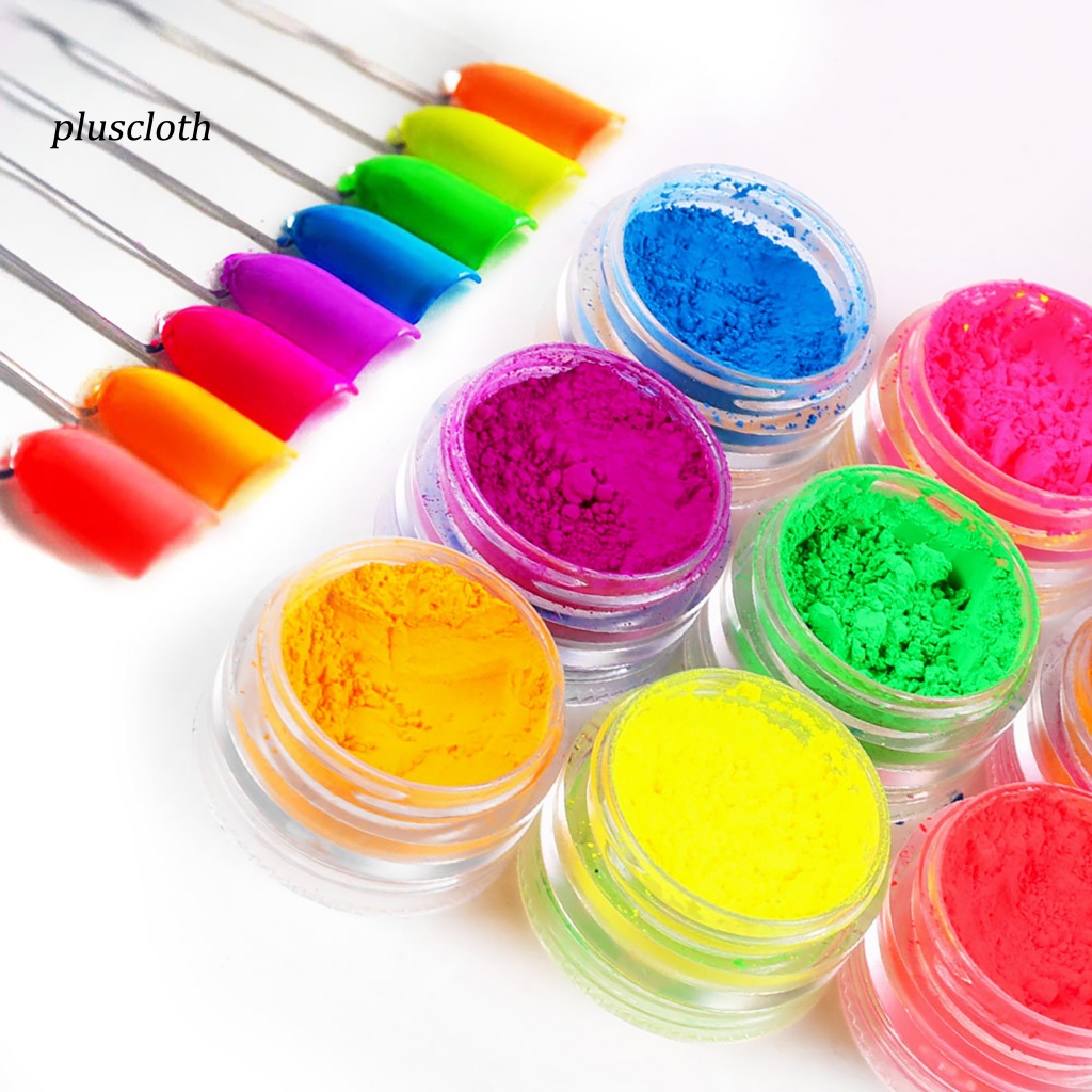 Bột Phosphor Dạ Quang Lâu Trôi Trang Trí Móng Cho Nữ