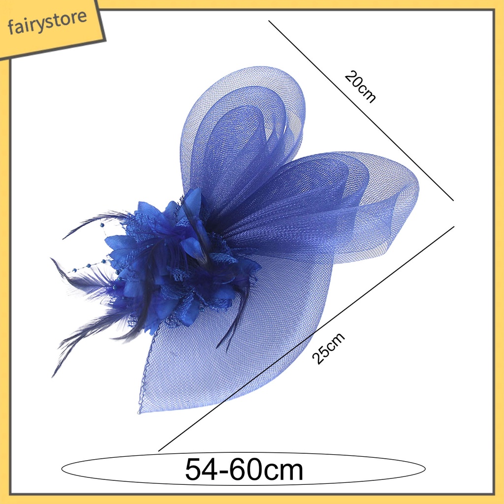 Mũ Tai Thỏ Phối Lưới Đính Lông Vũ Phong Cách Retro Thanh Lịch Dành Cho Cô Dâu